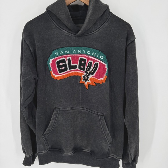 Soleboy San Antonio Spurs NBA Hoodie Mens Gray XL Pullover‎ Graphic Sweatshirt - Picture 2 of 4